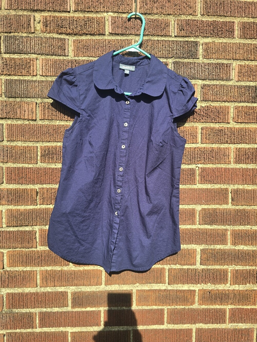 Modcloth Sz M Short Sleeved Button Down Shirt